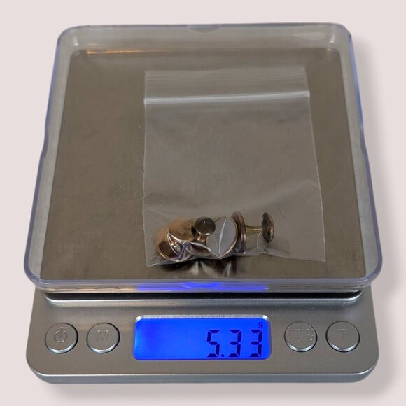 Set of 4 Antique MOP Low Profile Cufflinks (Mismatch) - Picture 6 of 6